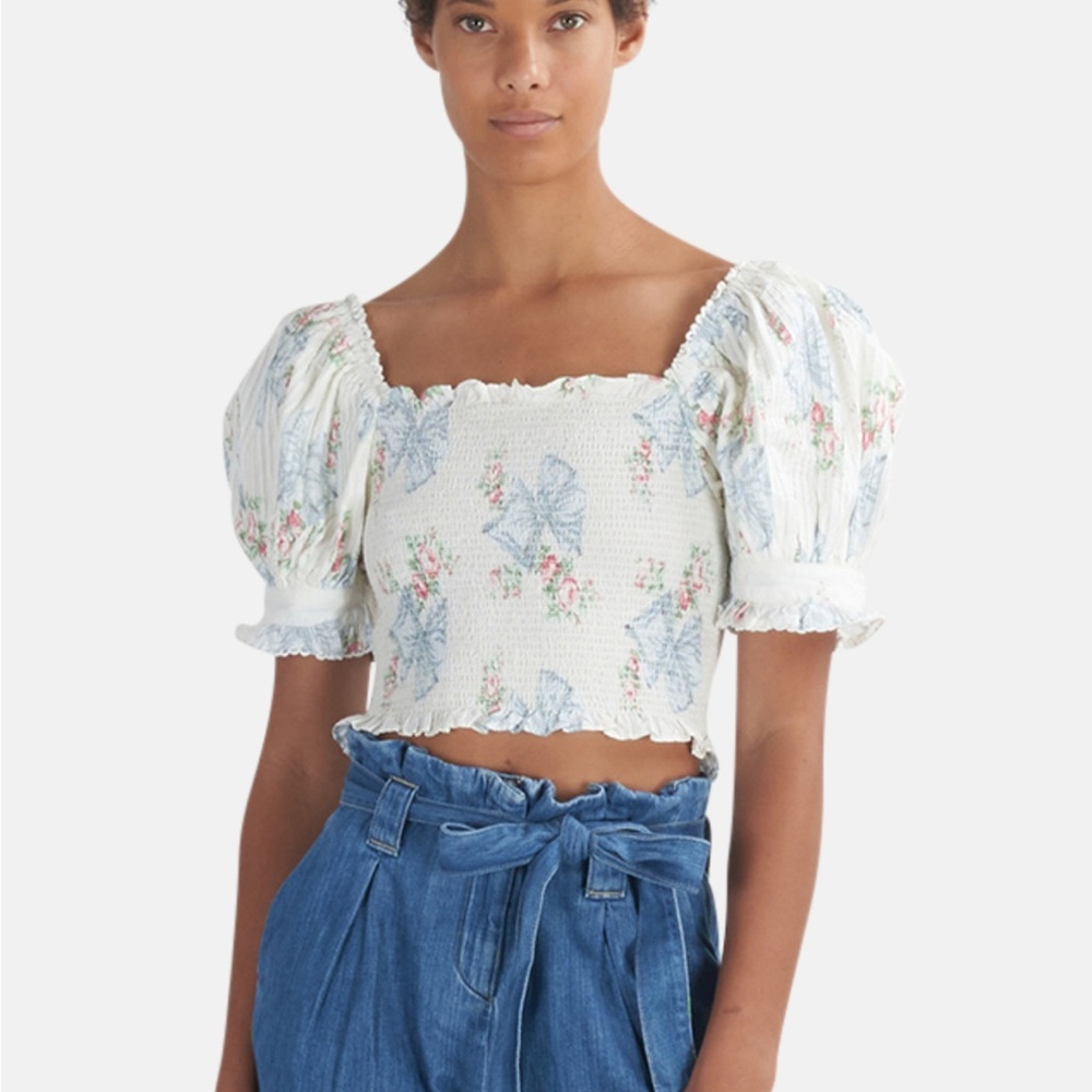 Love Shack Fancy Calypso Top